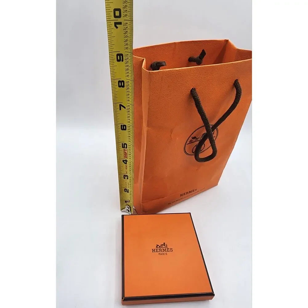 Hermes Empty Box with Pamphlets and Gift Bag.